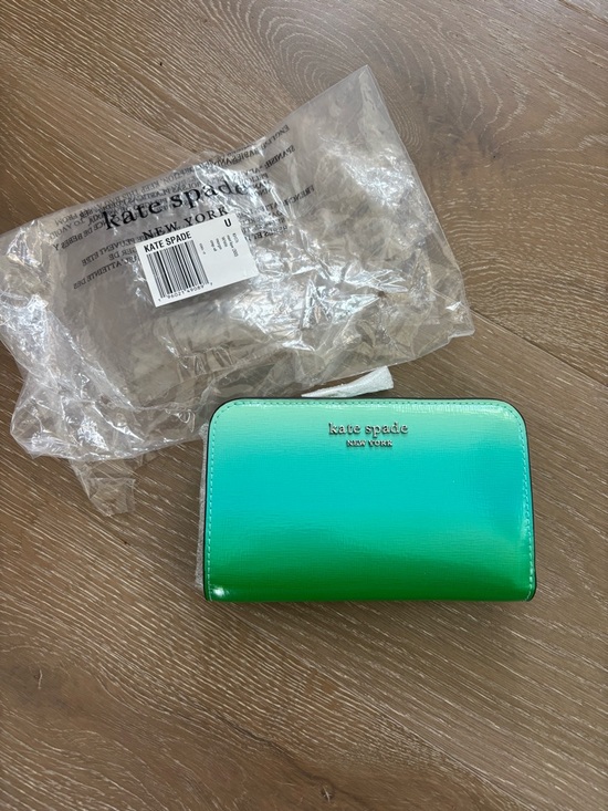 kate spade Handbags - kate spade green-to-teal ombré zip-around wallet